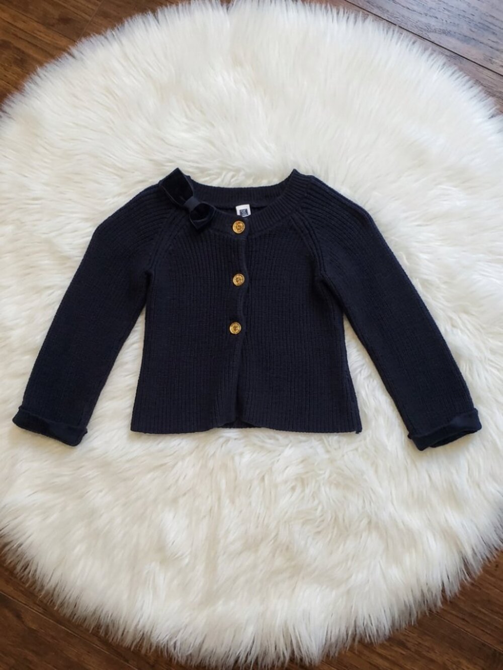 Janie and Jack Knit Bow Cardigan Size 4